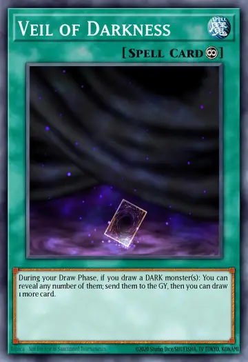 Veil of Darkness – Speed Duel Starter Decks: Twisted Nightmares. Beispielbild: Edition, Artwork und Veredelung können abweichen. Maßgeblich sind die Angaben zum ausgewählten Print.