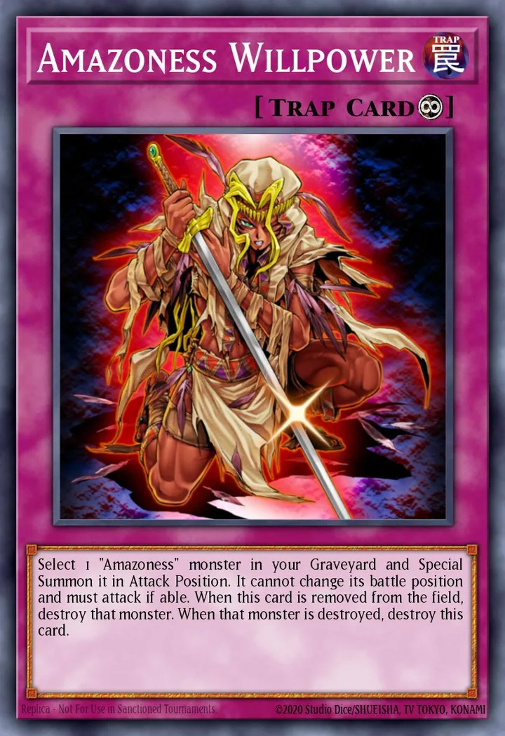 Amazoness Willpower. Beispielbild: Edition, Artwork und Veredelung können abweichen. Maßgeblich sind die Angaben zum ausgewählten Print.