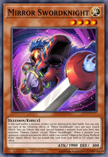 Mirror Swordknight – 25th Anniversary Tin: Dueling Mirrors. Beispielbild: Edition, Artwork und Veredelung können abweichen. Maßgeblich sind die Angaben zum ausgewählten Print.