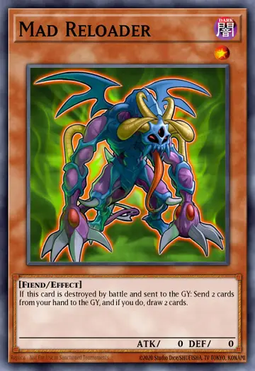 Mad Reloader – Speed Duel Starter Decks: Twisted Nightmares. Beispielbild: Edition, Artwork und Veredelung können abweichen. Maßgeblich sind die Angaben zum ausgewählten Print.