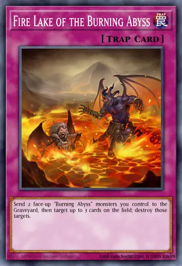 Fire Lake of the Burning Abyss – Premium Gold: Infinite Gold. Beispielbild: Edition, Artwork und Veredelung können abweichen. Maßgeblich sind die Angaben zum ausgewählten Print.