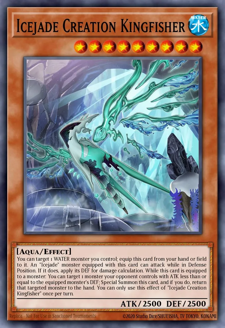 Icejade Creation Kingfisher. Beispielbild: Edition, Artwork und Veredelung können abweichen. Maßgeblich sind die Angaben zum ausgewählten Print.