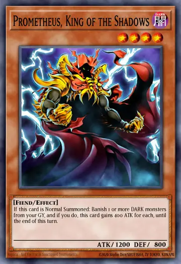 Prometheus, King of the Shadows – Speed Duel Starter Decks: Twisted Nightmares. Beispielbild: Edition, Artwork und Veredelung können abweichen. Maßgeblich sind die Angaben zum ausgewählten Print.