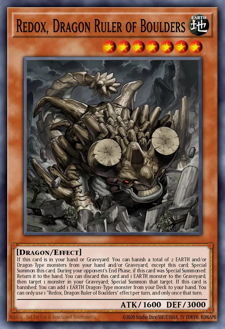 Redox, Dragon Ruler of Boulders. Beispielbild: Edition, Artwork und Veredelung können abweichen. Maßgeblich sind die Angaben zum ausgewählten Print.