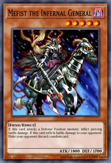 Mefist the Infernal General – Speed Duel Starter Decks: Twisted Nightmares. Beispielbild: Edition, Artwork und Veredelung können abweichen. Maßgeblich sind die Angaben zum ausgewählten Print.