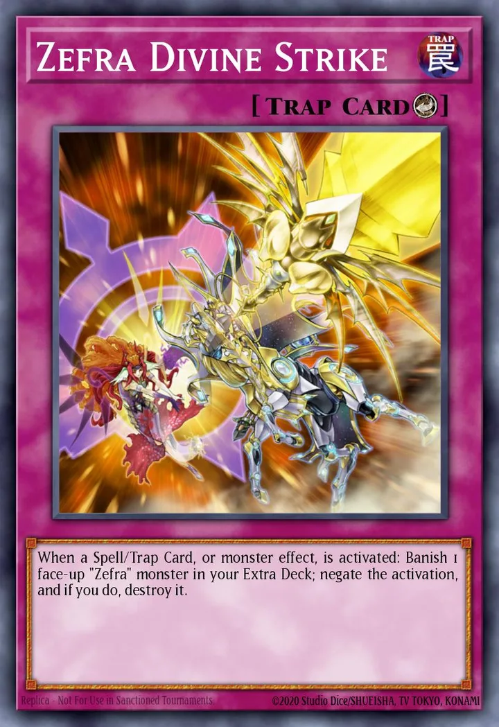 Zefra Divine Strike. Beispielbild: Edition, Artwork und Veredelung können abweichen. Maßgeblich sind die Angaben zum ausgewählten Print.