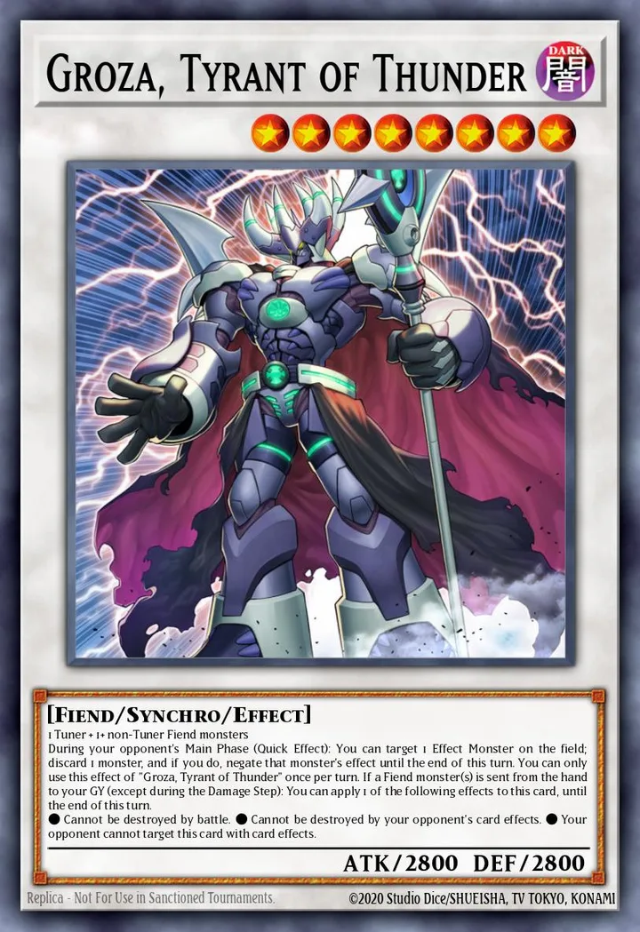 Groza, Tyrant of Thunder. Beispielbild: Edition, Artwork und Veredelung können abweichen. Maßgeblich sind die Angaben zum ausgewählten Print.