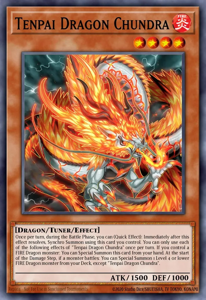 Tenpai Dragon Chundra. Beispielbild: Edition, Artwork und Veredelung können abweichen. Maßgeblich sind die Angaben zum ausgewählten Print.