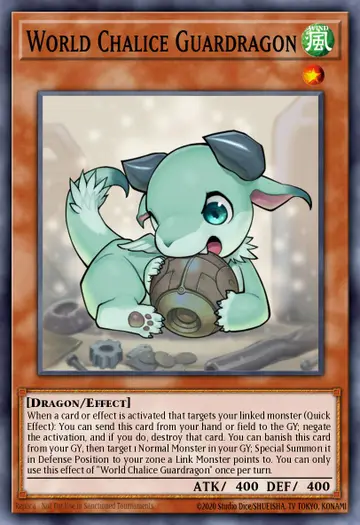 World Chalice Guardragon – Structure Deck: Rokket Revolt. Beispielbild: Edition, Artwork und Veredelung können abweichen. Maßgeblich sind die Angaben zum ausgewählten Print.