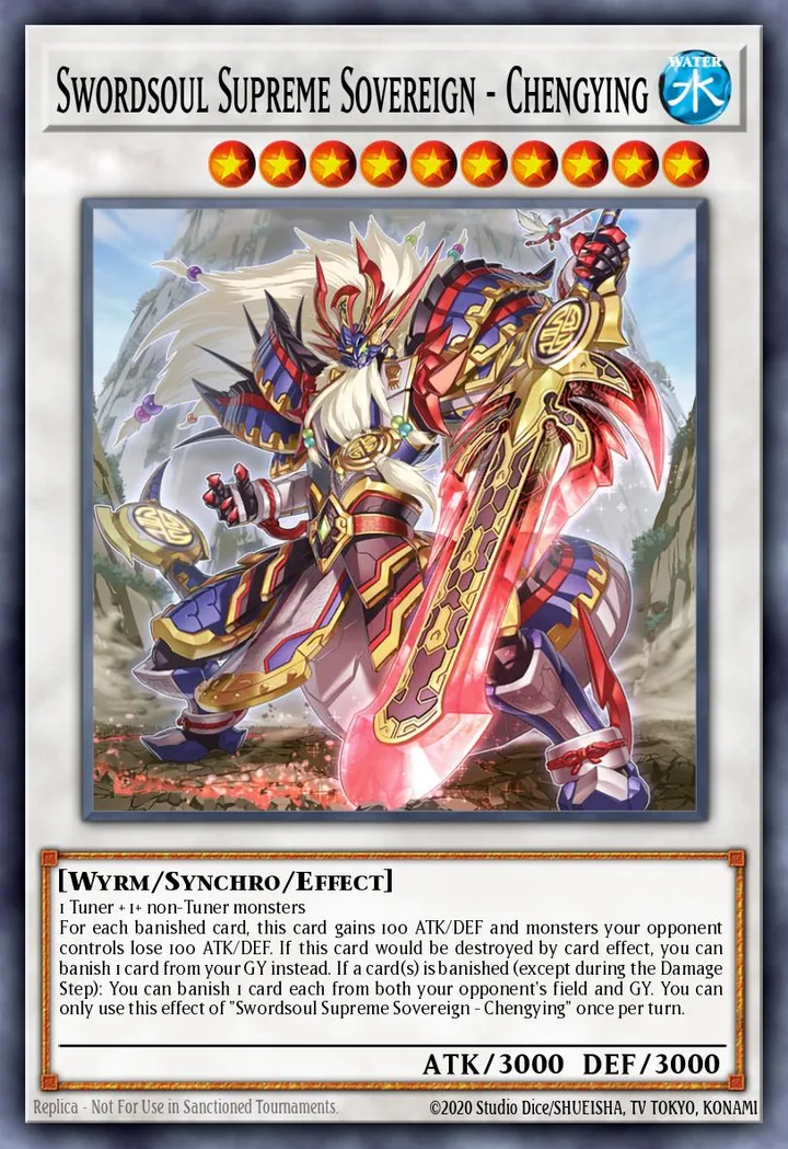 Swordsoul Supreme Sovereign - Chengying. Beispielbild: Edition, Artwork und Veredelung können abweichen. Maßgeblich sind die Angaben zum ausgewählten Print.