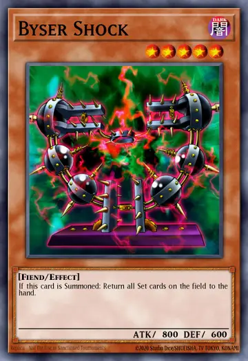 Byser Shock – Speed Duel Starter Decks: Twisted Nightmares. Beispielbild: Edition, Artwork und Veredelung können abweichen. Maßgeblich sind die Angaben zum ausgewählten Print.