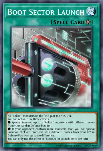 Boot Sector Launch – Structure Deck: Rokket Revolt. Beispielbild: Edition, Artwork und Veredelung können abweichen. Maßgeblich sind die Angaben zum ausgewählten Print.