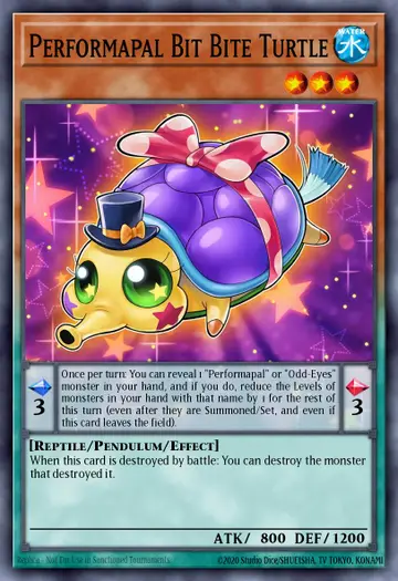 Performapal Bit Bite Turtle – 2016 Mega-Tin Mega Pack. Beispielbild: Edition, Artwork und Veredelung können abweichen. Maßgeblich sind die Angaben zum ausgewählten Print.