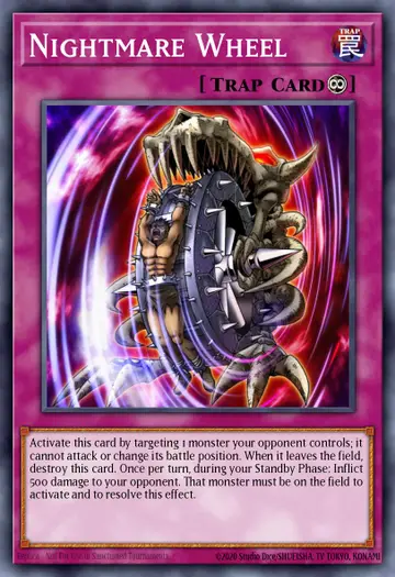 Nightmare Wheel – Speed Duel Starter Decks: Twisted Nightmares. Beispielbild: Edition, Artwork und Veredelung können abweichen. Maßgeblich sind die Angaben zum ausgewählten Print.