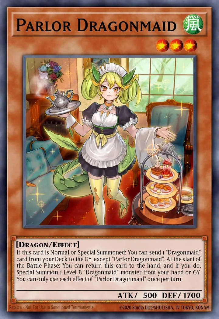 Parlor Dragonmaid. Beispielbild: Edition, Artwork und Veredelung können abweichen. Maßgeblich sind die Angaben zum ausgewählten Print.