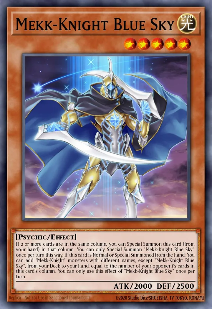 Mekk-Knight Blue Sky. Beispielbild: Edition, Artwork und Veredelung können abweichen. Maßgeblich sind die Angaben zum ausgewählten Print.