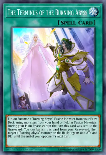 The Terminus of the Burning Abyss – Premium Gold: Infinite Gold. Beispielbild: Edition, Artwork und Veredelung können abweichen. Maßgeblich sind die Angaben zum ausgewählten Print.