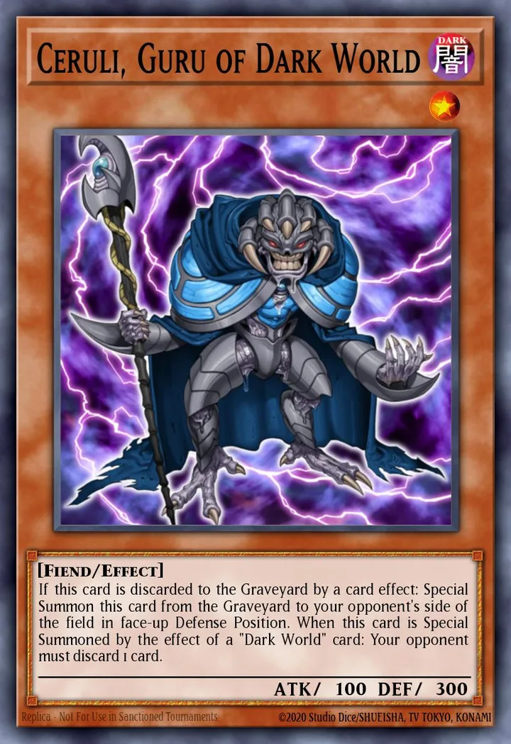 Ceruli, Guru of Dark World. Beispielbild: Edition, Artwork und Veredelung können abweichen. Maßgeblich sind die Angaben zum ausgewählten Print.