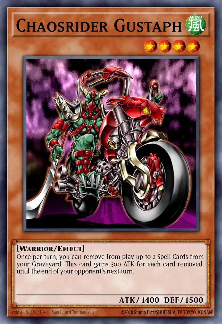 Chaosrider Gustaph. Beispielbild: Edition, Artwork und Veredelung können abweichen. Maßgeblich sind die Angaben zum ausgewählten Print.