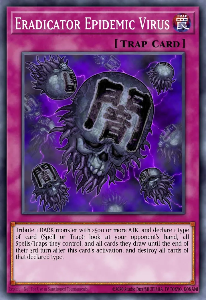 Eradicator Epidemic Virus. Beispielbild: Edition, Artwork und Veredelung können abweichen. Maßgeblich sind die Angaben zum ausgewählten Print.