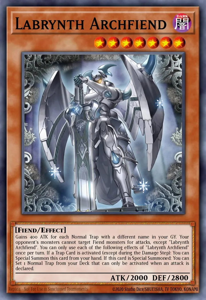 Labrynth Archfiend. Beispielbild: Edition, Artwork und Veredelung können abweichen. Maßgeblich sind die Angaben zum ausgewählten Print.