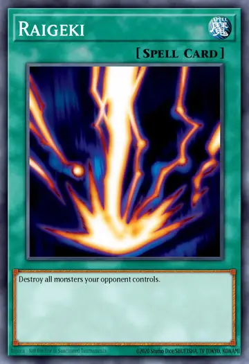 Raigeki – 25th Anniversary Tin: Dueling Mirrors. Beispielbild: Edition, Artwork und Veredelung können abweichen. Maßgeblich sind die Angaben zum ausgewählten Print.