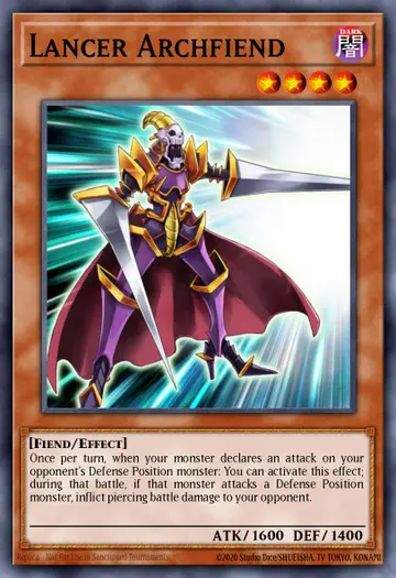 Lancer Archfiend – Speed Duel Starter Decks: Twisted Nightmares. Beispielbild: Edition, Artwork und Veredelung können abweichen. Maßgeblich sind die Angaben zum ausgewählten Print.
