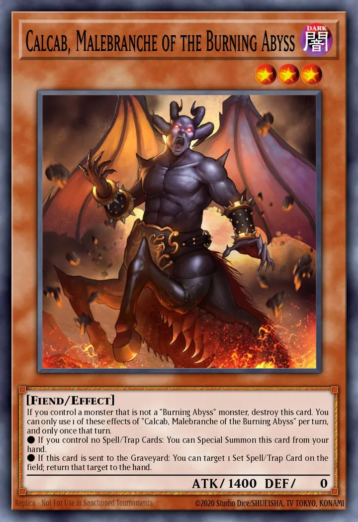 Calcab, Malebranche of the Burning Abyss. Beispielbild: Edition, Artwork und Veredelung können abweichen. Maßgeblich sind die Angaben zum ausgewählten Print.