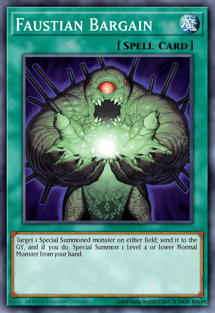 Faustian Bargain. Beispielbild: Edition, Artwork und Veredelung können abweichen. Maßgeblich sind die Angaben zum ausgewählten Print.