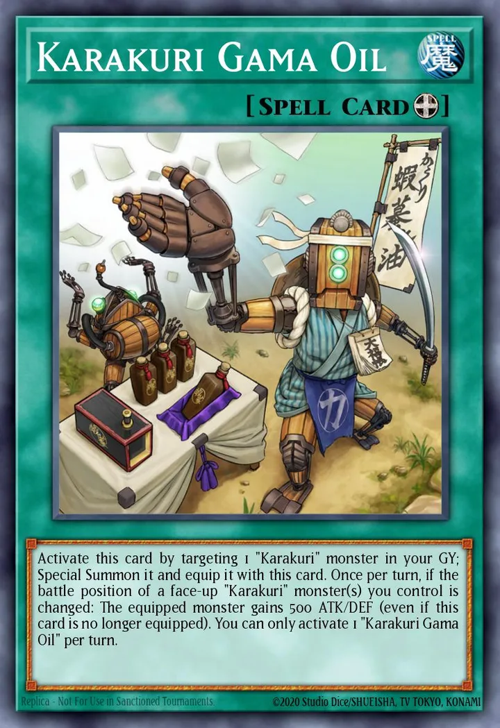 Karakuri Gama Oil. Beispielbild: Edition, Artwork und Veredelung können abweichen. Maßgeblich sind die Angaben zum ausgewählten Print.