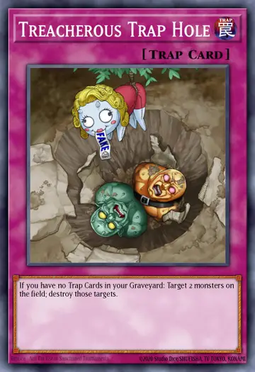 Treacherous Trap Hole – Premium Gold: Infinite Gold. Beispielbild: Edition, Artwork und Veredelung können abweichen. Maßgeblich sind die Angaben zum ausgewählten Print.