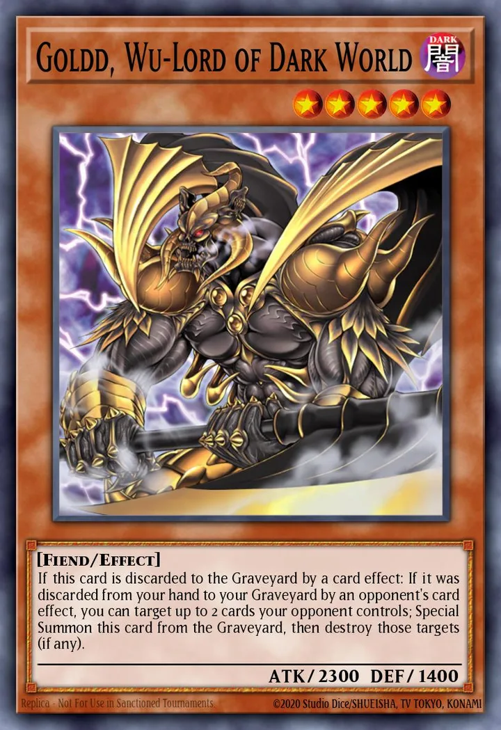 Goldd, Wu-Lord of Dark World. Beispielbild: Edition, Artwork und Veredelung können abweichen. Maßgeblich sind die Angaben zum ausgewählten Print.