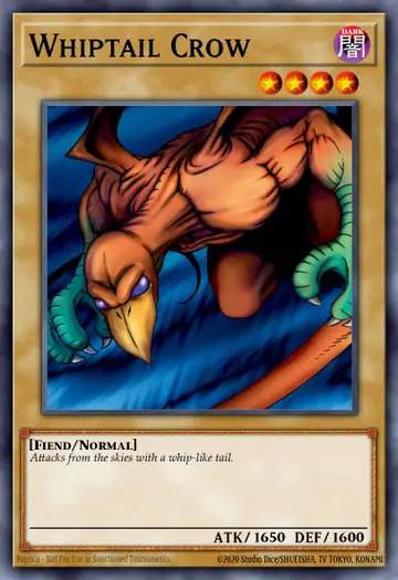Whiptail Crow – Speed Duel Starter Decks: Twisted Nightmares. Beispielbild: Edition, Artwork und Veredelung können abweichen. Maßgeblich sind die Angaben zum ausgewählten Print.