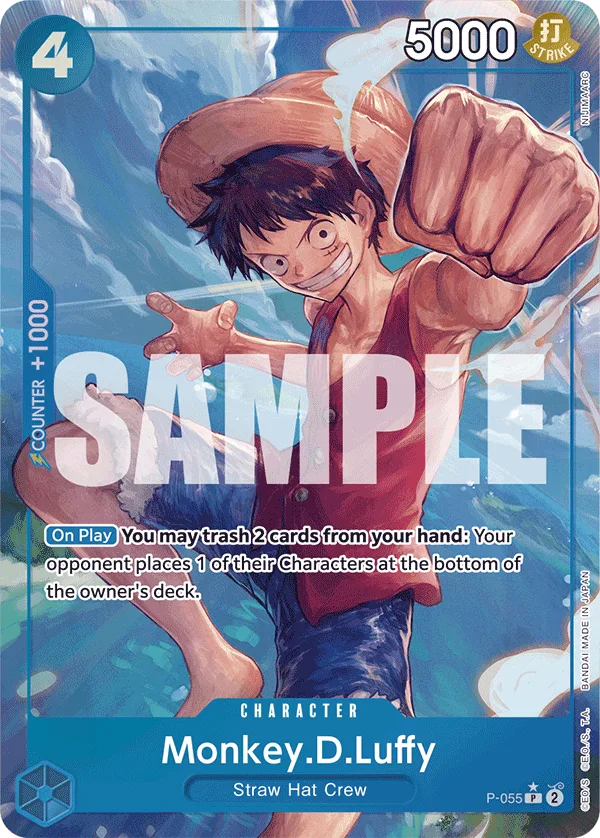 Monkey.D.Luffy. Beispielbild: Edition, Artwork und Veredelung können abweichen. Maßgeblich sind die Angaben zum ausgewählten Print.