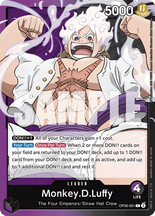 Monkey.D.Luffy. Beispielbild: Edition, Artwork und Veredelung können abweichen. Maßgeblich sind die Angaben zum ausgewählten Print.
