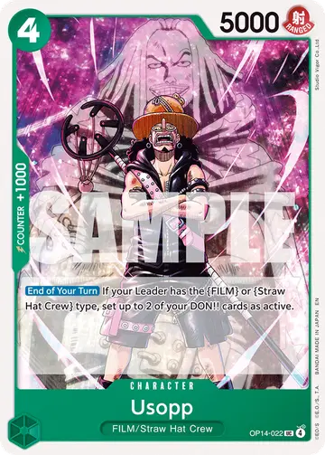 Usopp – The Azure Sea's Seven. Beispielbild: Edition, Artwork und Veredelung können abweichen. Maßgeblich sind die Angaben zum ausgewählten Print.