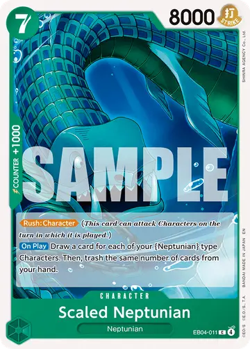 Scaled Neptunian – The Azure Sea's Seven. Beispielbild: Edition, Artwork und Veredelung können abweichen. Maßgeblich sind die Angaben zum ausgewählten Print.