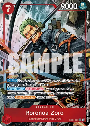 Roronoa Zoro – Adventure on Kami’s Island. Beispielbild: Edition, Artwork und Veredelung können abweichen. Maßgeblich sind die Angaben zum ausgewählten Print.
