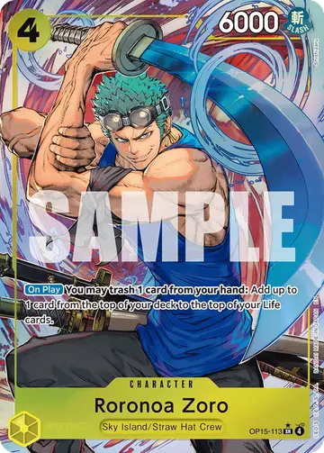 Roronoa Zoro – Adventure on Kami’s Island. Beispielbild: Edition, Artwork und Veredelung können abweichen. Maßgeblich sind die Angaben zum ausgewählten Print.