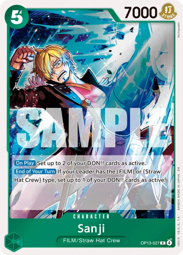 Sanji. Beispielbild: Edition, Artwork und Veredelung können abweichen. Maßgeblich sind die Angaben zum ausgewählten Print.